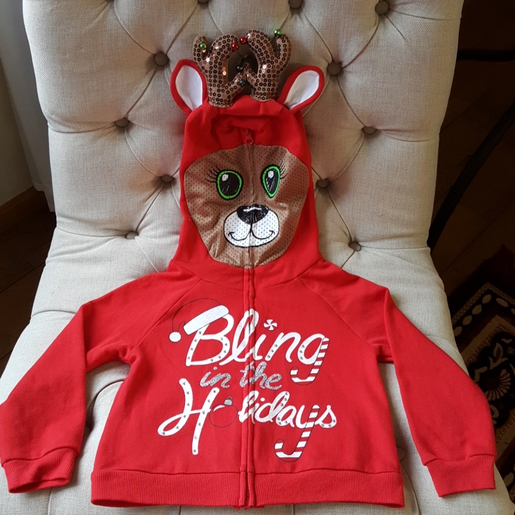 Christmas Bling In The Holiday Hoodie